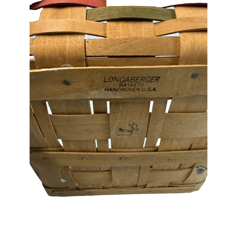 1987 Longaberger Signature Series Single Pie Basket ~Signed by Dave Vintage